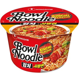 Nong Shim Instantnudeln Kimchi Bowl Noodle Soup – Koreanische Ramen Nudelsuppe - schnelle Zubereitung – 1 x 100g