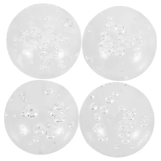 DECHOUS 4 Stück Springbrunnen Blasenkugel Tischplatte Klare Wasserbrunnen Kugel Glaskugel Verzierungen Dekorative Glaskugeln Für Den Schreibtisch Runde Glaskugeln Glaskugel