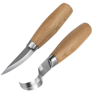 Bexdug Schnitzmesser-Set aus,Handschnitzwerkzeug-Set für -Skulpturen - Machete Gerade Messer Schneiden von Holzmessern, Holzschaber, Löffelmesser, Holzbearbeitung, Schnitzmesser-Set