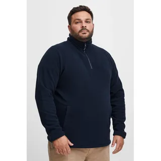 Cardigan BLEND "BHFlint Big & Tall", Herren, Gr. 6XL, marineblaus, Fleece, 100% Polyester, unifarben, regular fit, gerader Abschluss, Strickjacken, Gemütliche Fleecejacke in großen Größen