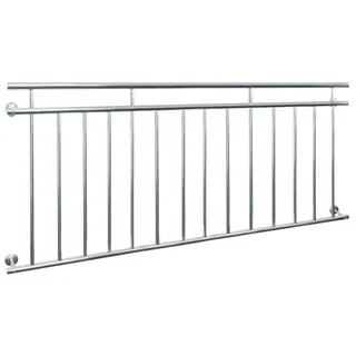 ECD Germany Französischer Balkon 184 x 90 cm Edelstahl