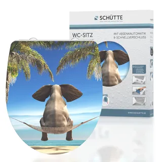 Schütte WC-Sitz Happy Elephant Duroplast Bunt