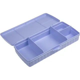 Tupperware Pausenbuffet XL Brotdose mit Einteilung mit 4 getrennten Fächern Clevere Pause (lila)