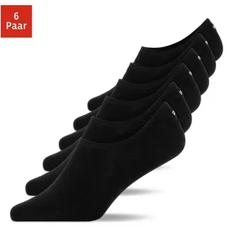 SNOCKS Füßlinge 6 Paar Schwarz 39-42