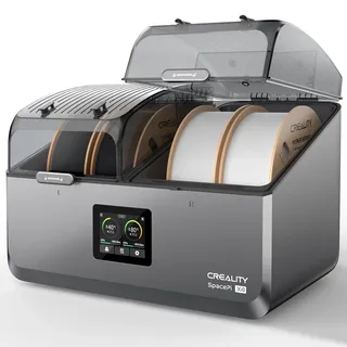 Creality SpacePi X4 Filament Trockner, Filament Dryer mit Zweikammer-Design bis 85 °C für 4 Spulen, Gleichzeitiges Drucken & Trocknen, Intelligente Entfeuchtung, Touchscreen-Steuerung