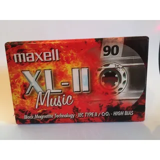 Maxell Audiokassette Schwarz 90min