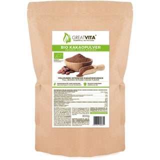 GreatVita Bio Kakaopulver 800 g Pulver