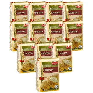 Bielmeier Backmischung Ciabatta 12 Stück á 1000 g Küchenmeister, 1 x 12000 g, Made in Baden-Württemberg (SET311002)