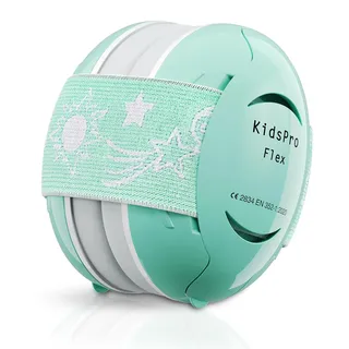 Senner ® KidsPro Flex | Gehörschutz Kinder - Baby Ohrenschützer - Hochwertiger Lärmschutz Kopfhörer Kinder mini & flexibel - Gehörschutz Baby ideal für Alltag, Feste, Sport- & Musikevents, Türkis