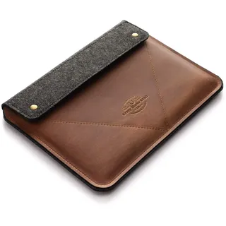 Crazy Horse Craft, Leder Hülle für MacBook Air 15 Tasche Mac Braun Cover Case