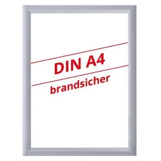 Böttcher-AG Klapprahmen Brandschutz DIN A4, Aluminium, Profil 25 mm, DIN 4102-1 B1