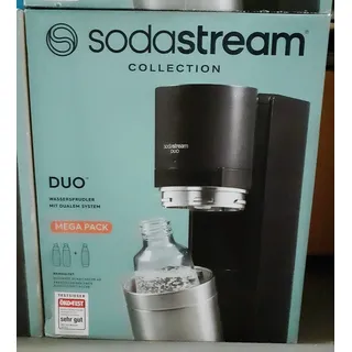 SodaStream DUO Wassersprudler  -MIT- CO2 Zylinder + 3X Flasche(2xGlas) - NEU OVP