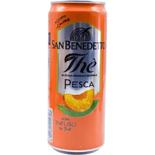 San Benedetto Eistee Pfirsich 24x0,33L Dose - 24 x 0,33 L