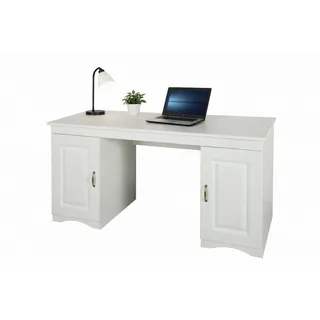bv-vertrieb Sekretär Sekretär 137x67x73 Schreibtisch Landhausstil weiß mdf #4504