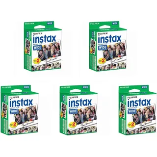 Fujifilm Instax Wide Instant Folien für Fuji Instax Wide 210 200 100 300 5 Stück