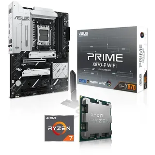 Aufrüst-Kit Bundle Ryzen 7 7800X3D 8X 4.2 GHz Prozessor, 32 GB DDR5, ASUS Prime X870-P WiFi Mainboard, be Quiet! Dark Rock 5 (zusammengebaut inkl. Bios Update + Funktionskontrolle)