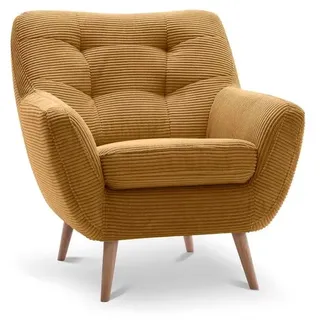Exxpo by Gala Sessel Scandi Cord Gelb Mustard