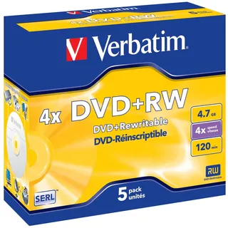 Verbatim DVD+RW 4.7GB 5er