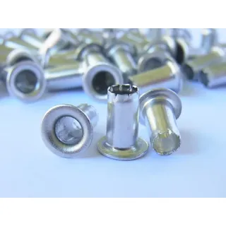 Ösen ALU-9-XXL für Ösenlocher Turikan BP-02 (75 - 90 Blatt), Pack mit 40 Stück, Aluminium, silber