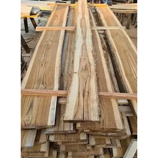 SCHWARTENBRETTER TEAK TEAKHOLZ BRETT BOHLE UNBESÄUMT RUSTIKAL ZAUN 80cm (1)