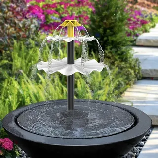 PETSTIBLE 2 W Outdoor Solar Split Brunnen Vogelteich Garten Wasserspiel Brunnen
