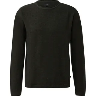 Strickpullover mit Kaschmir - schwarz - L