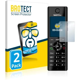 BROTECT 2 Stück Schutzfolie für AVM Fritz!Fon C5 Displayschutz Folie Made in Germany, Ultra-Klar