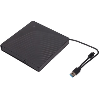 ciciglow Externes DVD Laufwerk, Externe USB3.0/USB2.0 Laufwerksbox, Externes CD Lesegerät, 5 Gbit/s Übertragung, Unterstützt Energiesparmodus, für 12,7 mm /9,5 mm SATA DVD RW Laufwerk