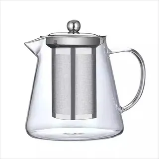 Huacan Glas-Teekanne für den Heimgebrauch, zum Gongfu-Teekochen, hitzebeständig, Teekanne mit Filter für Blüten-Tee, 750 ml