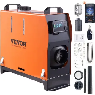Luft Dieselheizung Standheizung 12 V 8 kW, Luftheizung Air Diesel Standheizung Lufterhitzer, 0,16–0,62 L/Std. Dieselheizung mit LCD-Display & Fer...