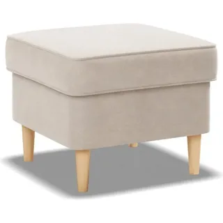 Fußhocker für Sessel, Pouffe-Fußhocker, wohnzimmer Sitzpouf 49x49cm, Beige - Beige