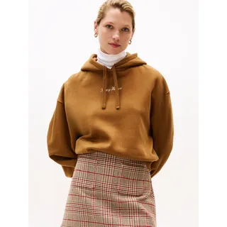Tommy Hilfiger Classic Script Fleece Hoodie Braun 44