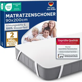 Blumtal Matratzenschoner wasserdicht 90 x 200 cm weiß