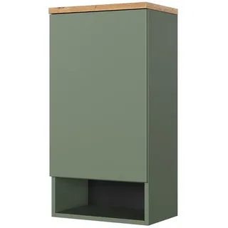 Vicco Hängeschrank Eden, Grün/Artisan, 40 x 77.5 cm, viel Stauraum für Badutensilien