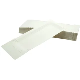 Gastro-Bedarf-Gutheil 1000 Stück Pappteller 8 x 18 + 3 cm Abriss Wurstpappe Pappschale Teller