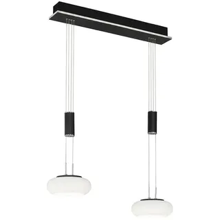 Paul Neuhaus Q-ETIENNE LED-Hängelampe 2fl, schwarz