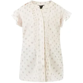 faina Mädchen Bluse in Wollweiss mit Goldenen Punkten | Gr.: 134