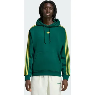 adidas Hoodie Tipped Stripes Collegiate Grün L