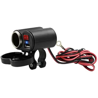 USB-Motorrad-Handy-Ladegerät mit 130 cm Netzkabel, schnelle Installation für alle Motorräder