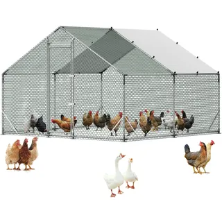 Vevor Freilaufgehege 3 x 3 x 200 cm grau