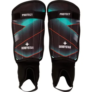 derbystar Protect Schienbeinschoner türkis/schwarz/rot XL