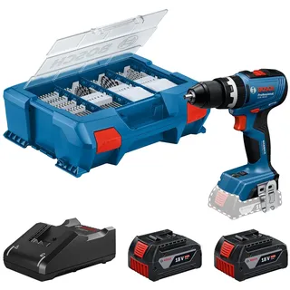 Bosch GSB 18V-65 inkl. 2 x 4,0 Ah + L-Case Pick & Click