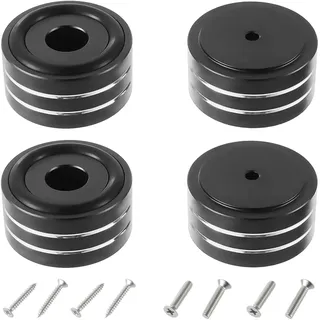 EPLZON 4 Stück HiFi Absorber Füße Anti-Rutsch schwingungsdämpfer Basis Wird für Audio Lautsprecher Subwoofer und Heimkinos verwendet (40×20mm, Black)