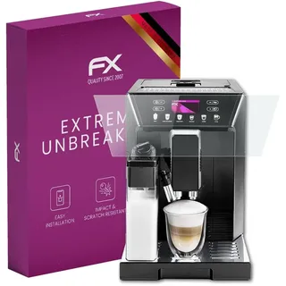 atFoliX Glasfolie kompatibel mit DeLonghi Eletta Cappuccino Evo ECAM46.860.B Panzerfolie, 9H Hybrid-Glass FX Schutzpanzer Folie