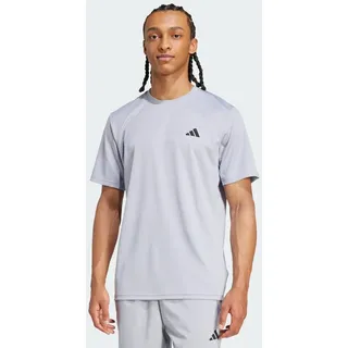 adidas Train Essentials Training T-Shirt - Halo Silver / Black - XS