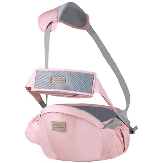 Baby Hüftsitz Ergonomische mit Sicherheitsgurt Schutz,Reine Baumwolle Leicht und atmungsaktiv,Ergonomischer Leichte Taille Hocker Baby Hüftsitz für 3-36 Monate