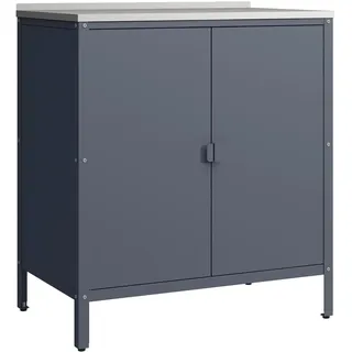casa.pro Bolognano Schrank 92 x 80 x 50 cm Dunkelgrau