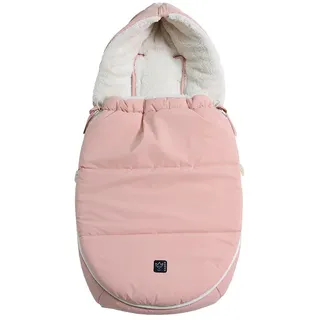 Kaiser Baby Kaiser Naturfellprodukte Babyschalen-Fußsack "Hoody 2.0" in Rosa - (L)80 x (B)40 cm