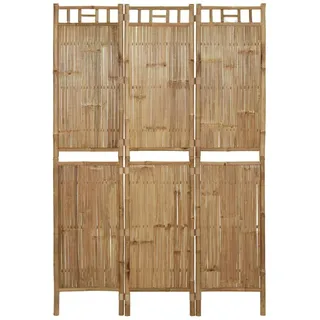 vidaXL 3-tlg. Raumteiler Bambus 120x180 cm
