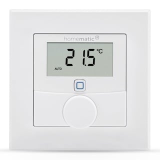 eQ-3 Homematic IP Wandthermostat mit Luftfeuchtigkeitssensor weiß, Funk-Wandthermostat (156669A0)